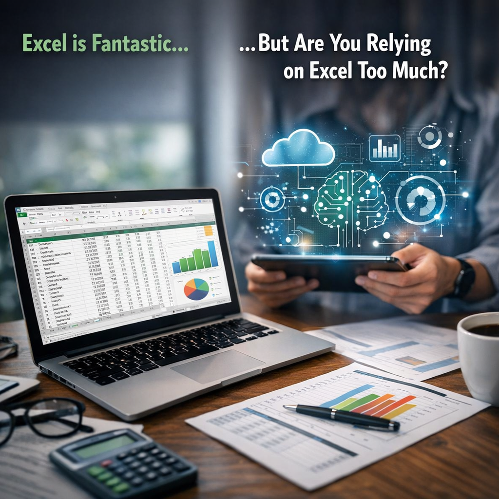 Excel is fantastic but are you relying on Excel too much and have you adopted to new technology?